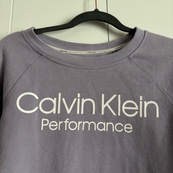Calvin Klein Performance Womens Lavender Raglan Sweatshirt - Picture 3 of 6